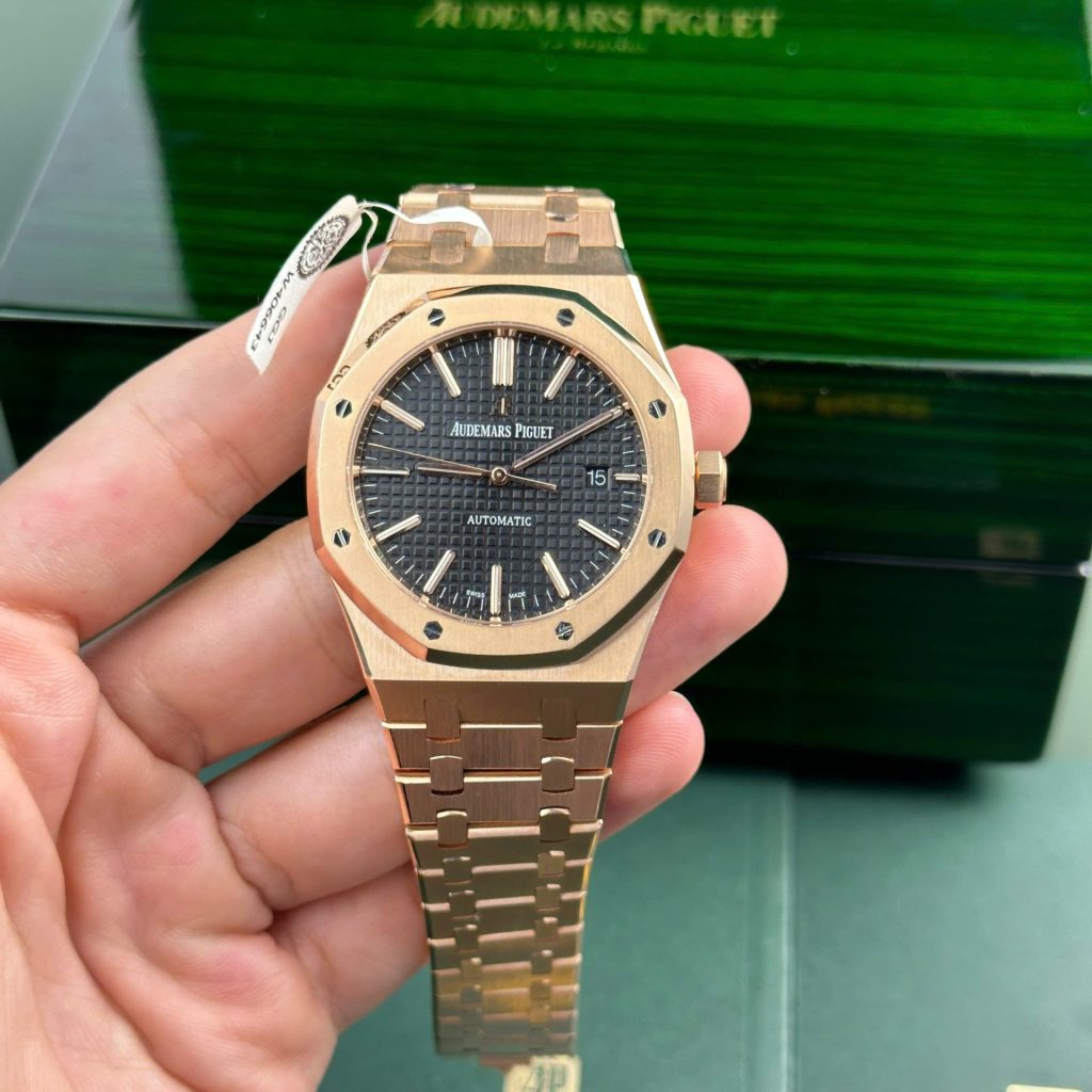 Audemars Piguet Royal Oak 15400 Rose Gold Black Dial 41mm