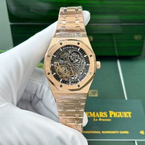 Audemars Piguet Royal Oak 15407 Rose Gold Skeleton Dial 41mm 1