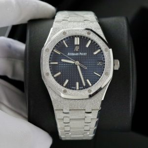 Audemars Piguet Royal Oak 15500ST Frosted Gold Blue Dial 41mm 1