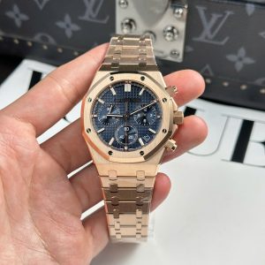 Audemars Piguet Royal Oak 26240 Rose Gold Blue Dial APS 41mm 1