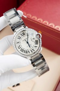 Cartier Ballon Bleu WE9009Z3 Moissanite 42mm