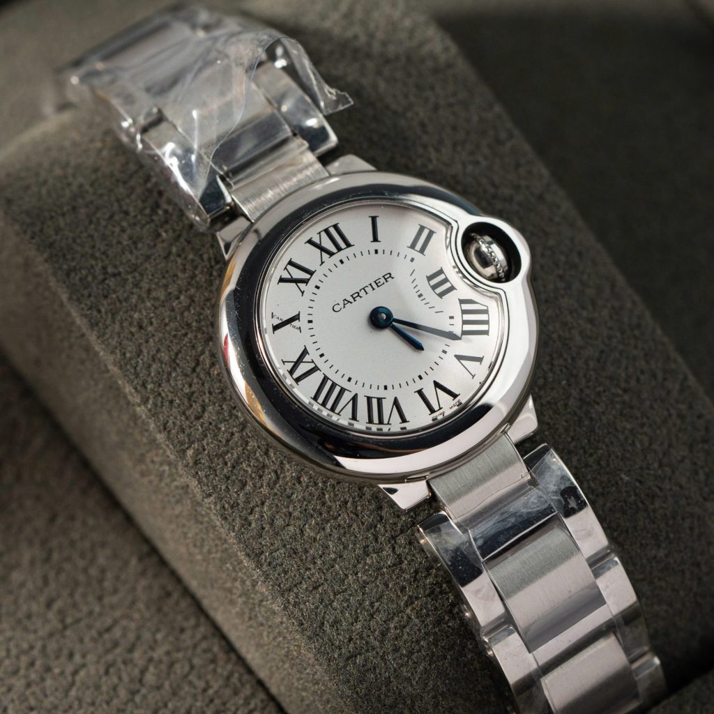 Cartier Ballon Bleu steel strap 28mm