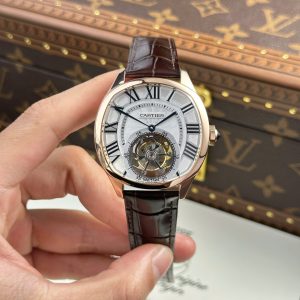 Cartier Drive Tourbillon White Dial Rose Gold 41mm
