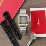 Cartier Santos CRW2SA0030 Grey Dial Two Tone Yellow Gold 39mm