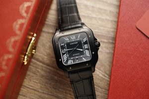 Cartier Santos De Cartier WSSA0039 ADLC Plating Black 39.8mm