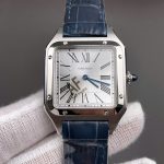 Cartier Santos Dumont WSSA0022 Silver Dial 43.5mm