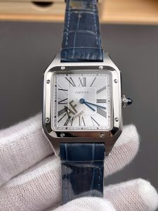 Cartier Santos Dumont WSSA0022 Silver Dial 43.5mm