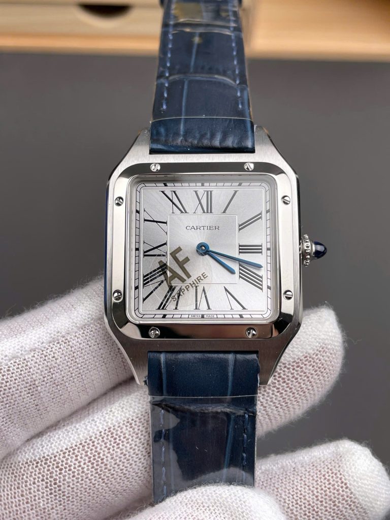 Cartier Santos Dumont WSSA0022 Silver Dial 43.5mm