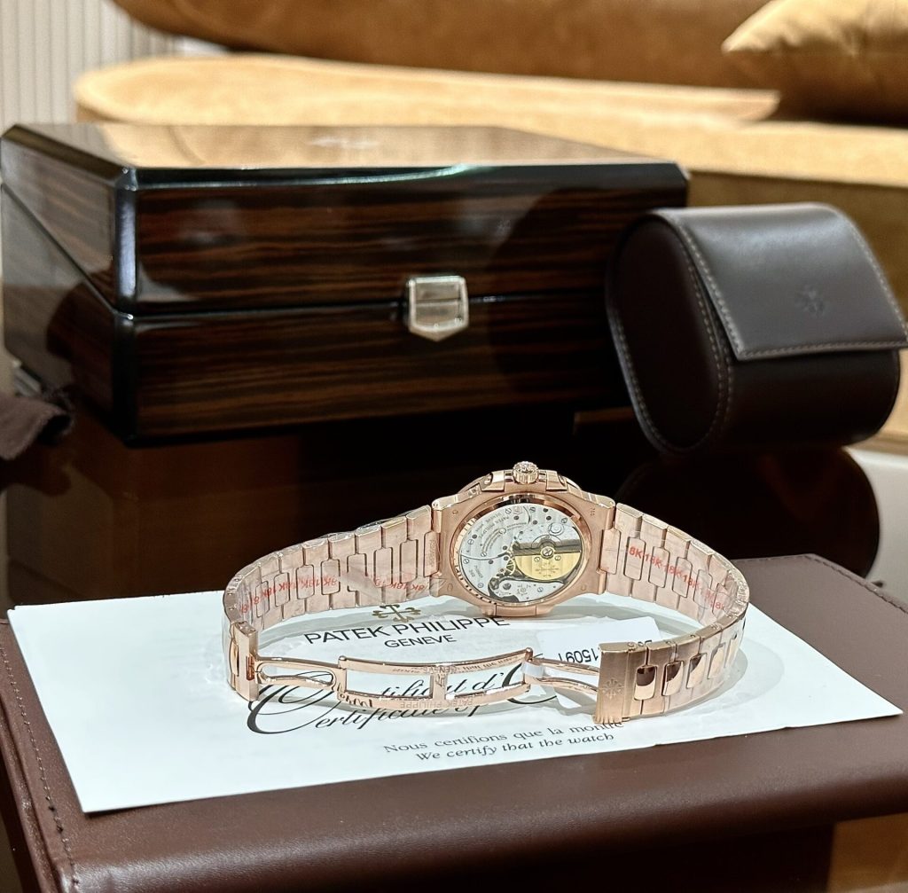 Dong Ho Patek Philippe Nautilus 5712R Che Tac Boc Vang Hong GRF 40mm 7
