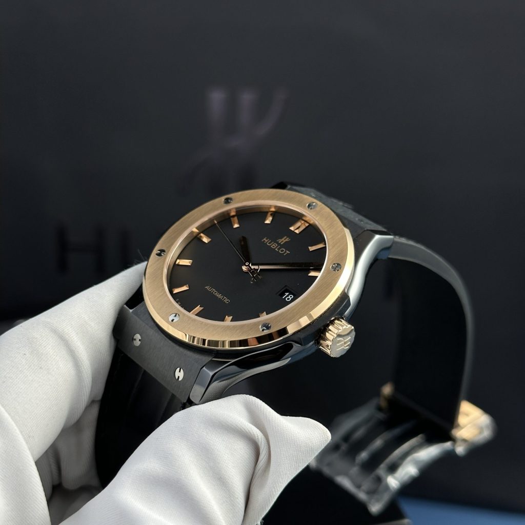Hublot Classic Black Dial Gold Case 42mm 3