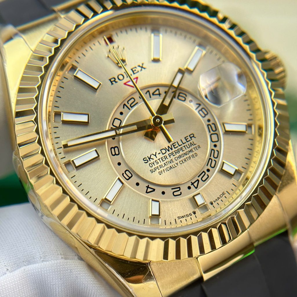 Rolex Che Tac Sky Dweller Champagne Nang 192 ZF 42mm 3