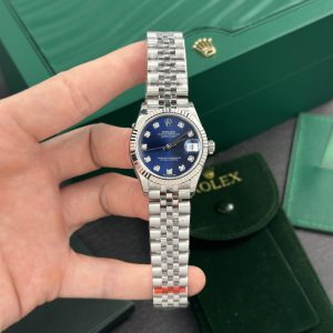 Rolex DateJust 178274 Moissanite Blue Dial 31mm 1
