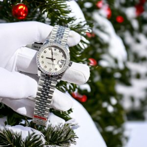 Rolex DateJust 178384 Moissanite White Dial Moissanite Bezel 31mm 1