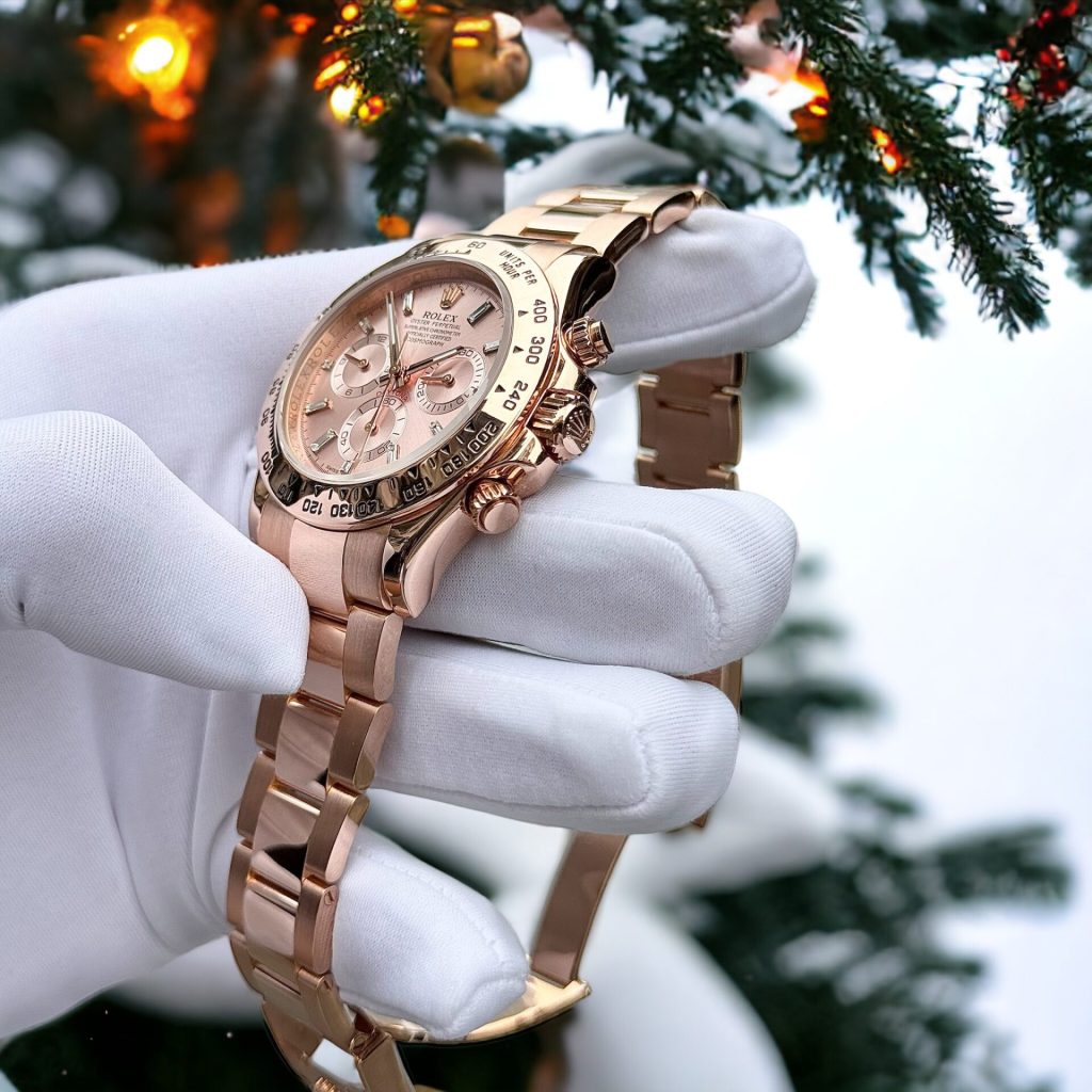 Rolex Daytona Rose Gold Pink dial 18K 40mm 8