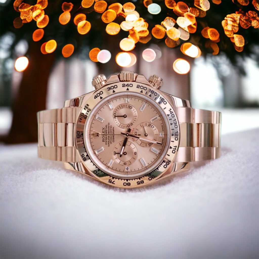 Rolex Daytona Rose Gold Pink dial 18K 40mm 9