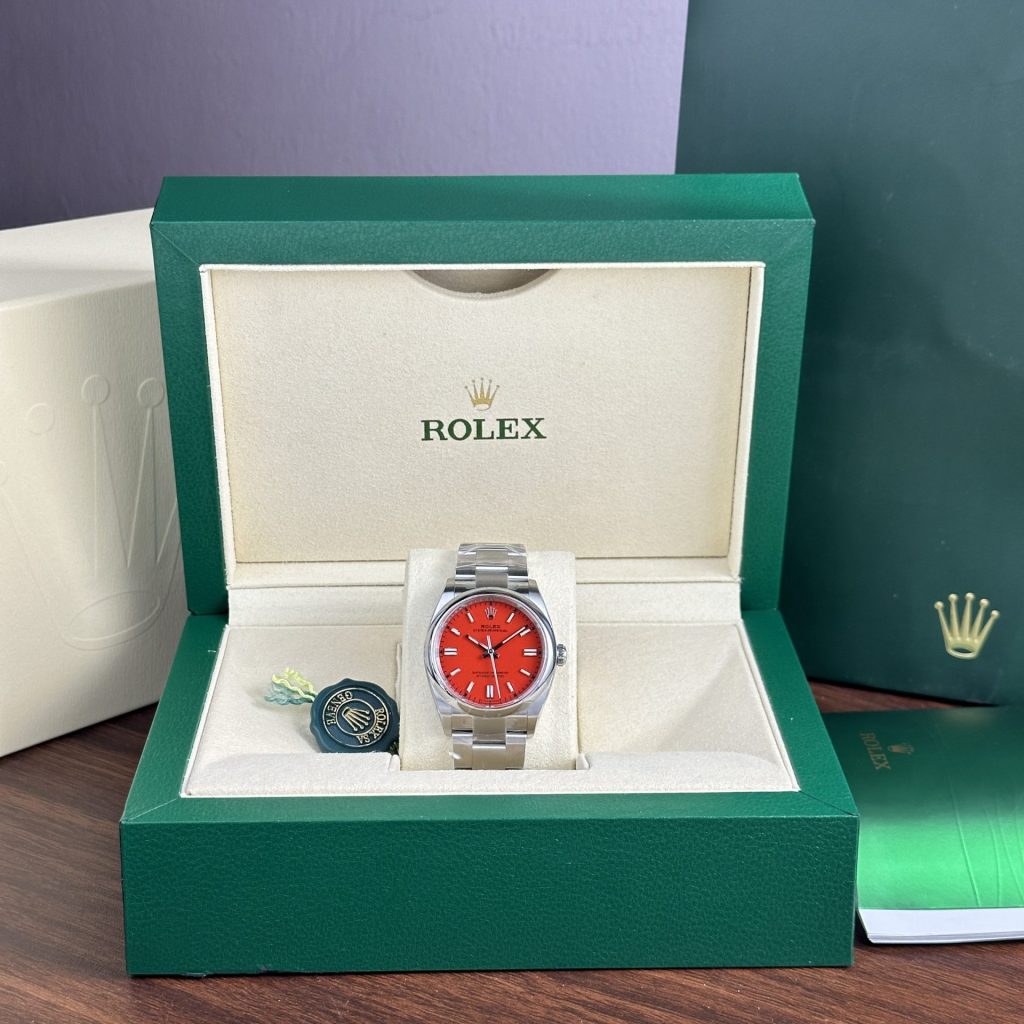 Rolex Oyster Perpetual 126000 Red Dial 36mm 1