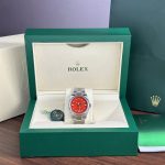 Rolex Oyster Perpetual 126000 Red Dial 36mm 1