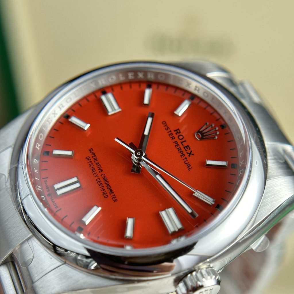 Rolex Oyster Perpetual 126000 Red Dial 36mm 4