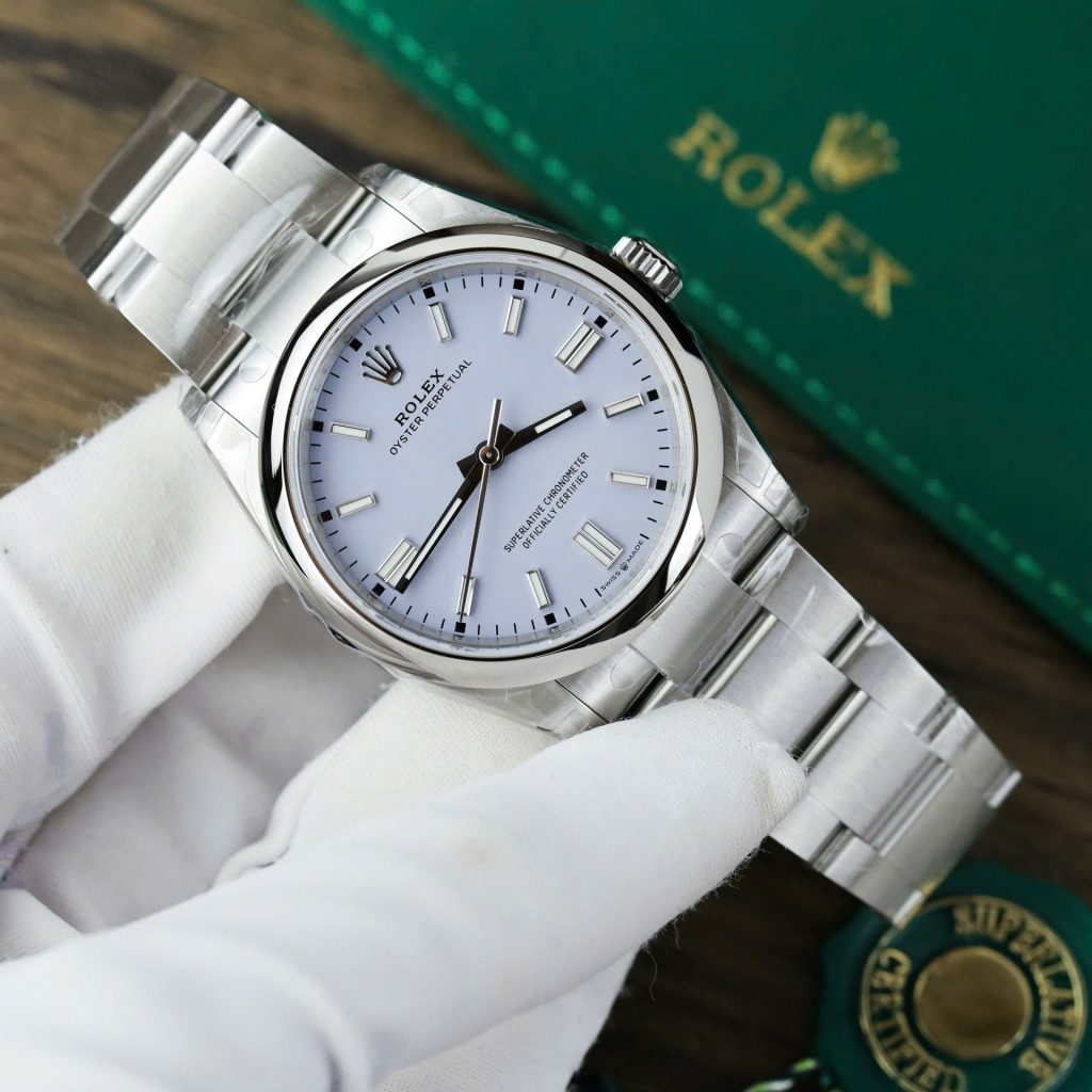 Rolex Oyster Perpetual 126000 purple Dial 36mm 2